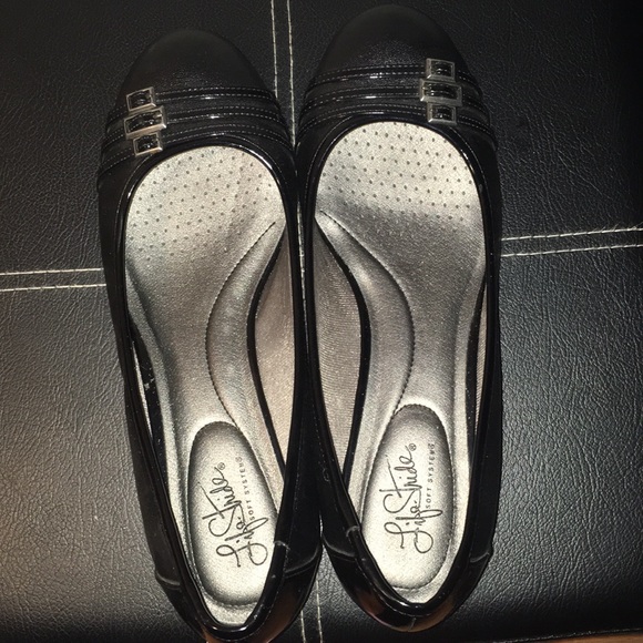 Black comfortable wedges - Picture 1 of 3